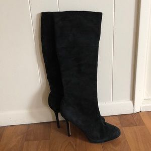 Suede Knee High Boots